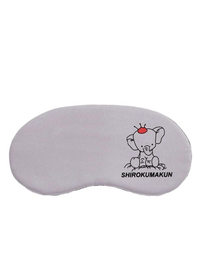 Elephant Shirokumakun Print Sleeping Eye Mask Grey/Black/Red 