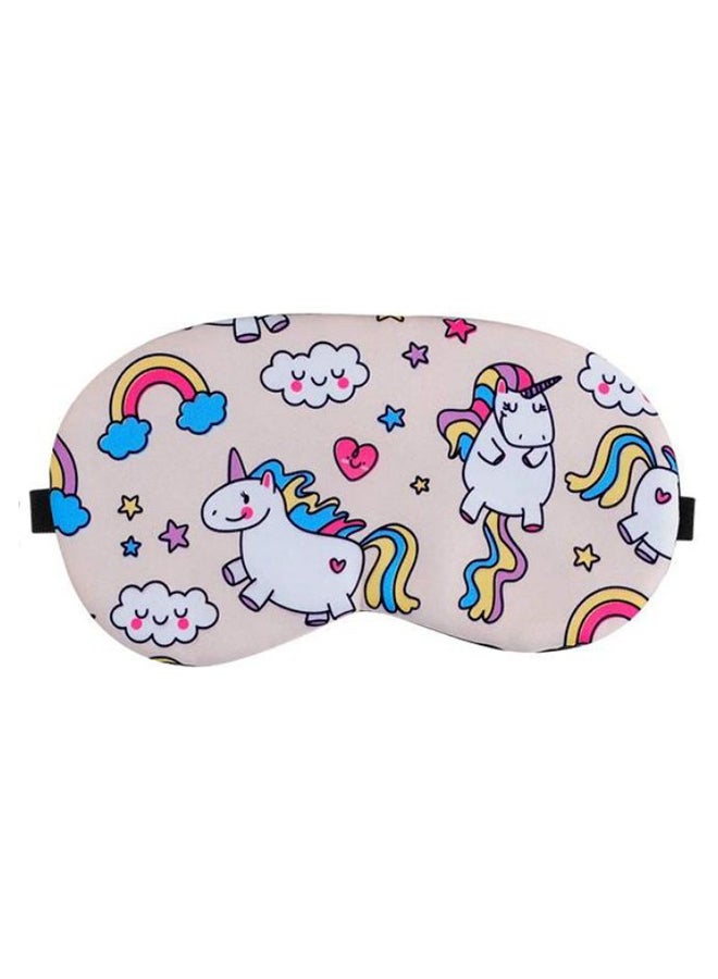 Unicorn Print Sleeping Eye Mask Multicolour  - Image 1
