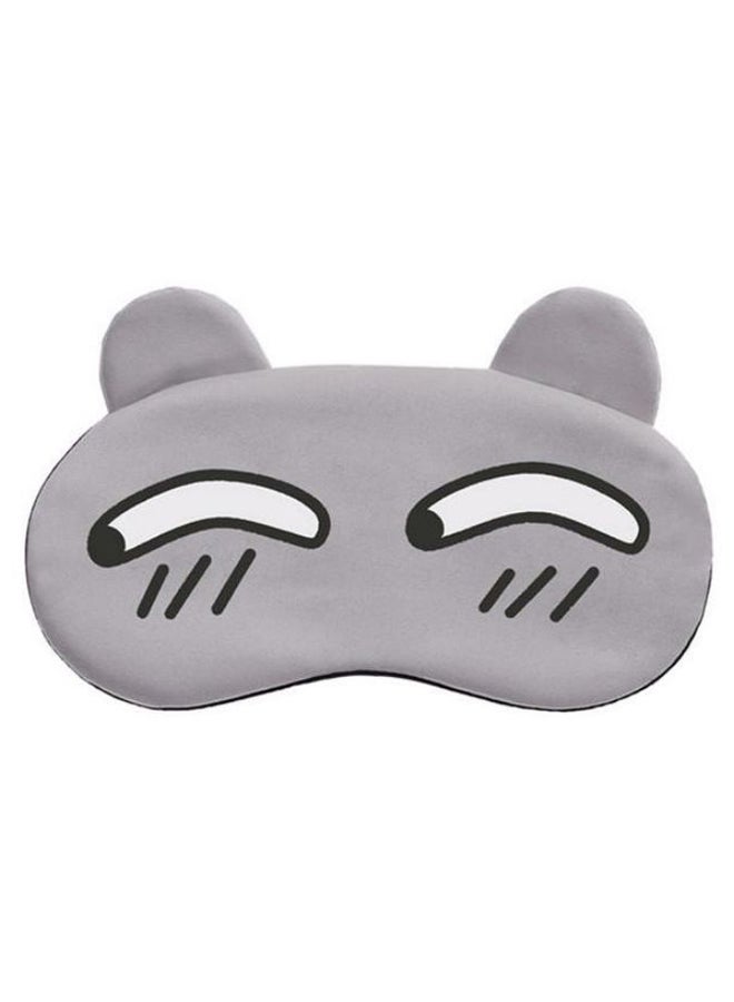 Funny Cartoon Sleeping Eye Mask Grey/White/Black  - Image 1