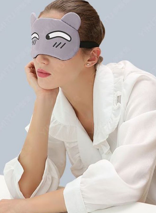 Funny Cartoon Sleeping Eye Mask Grey/White/Black  - Image 2