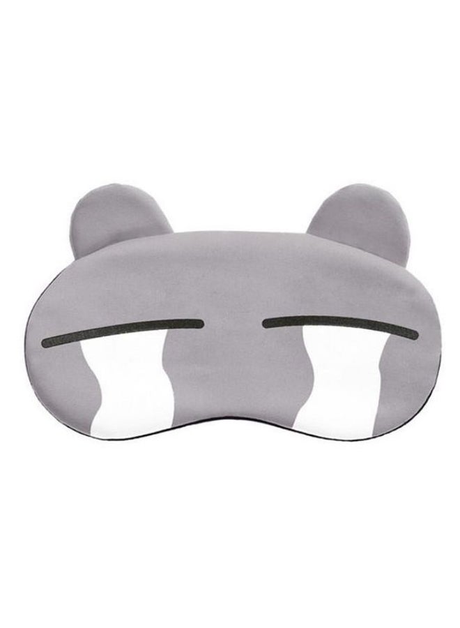 Funny Cartoon Sleeping Eye Mask Grey/Black/White - Image 1