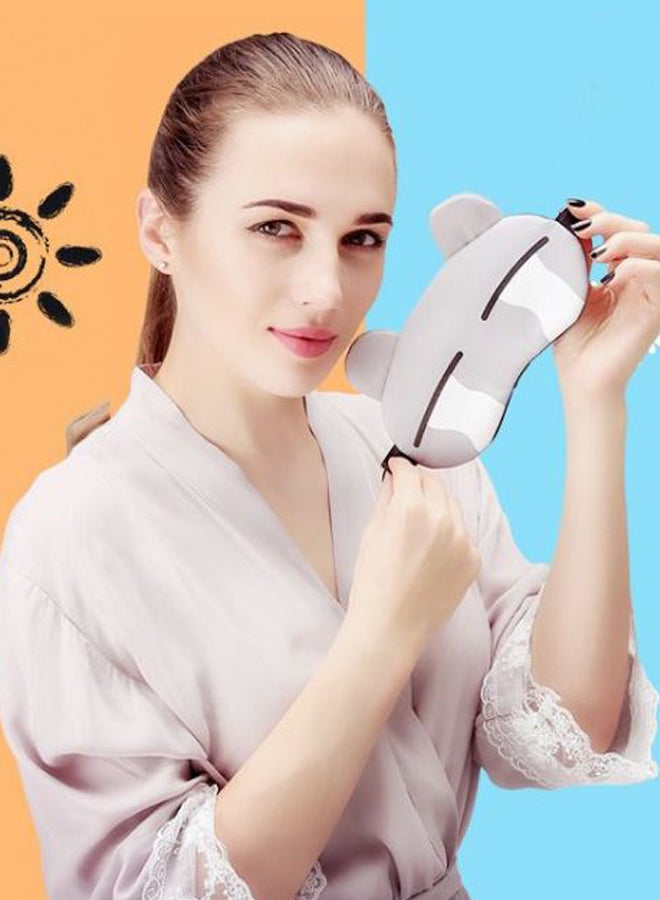 Funny Cartoon Sleeping Eye Mask Grey/Black/White - Image 2