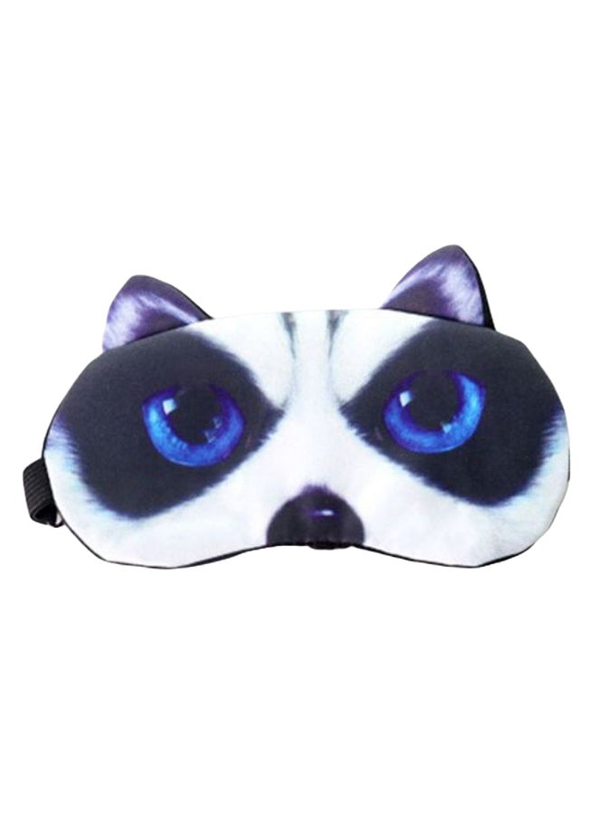 3D Animal Cartoon Sleeping Eye Mask Blue/White/Black - Image 1