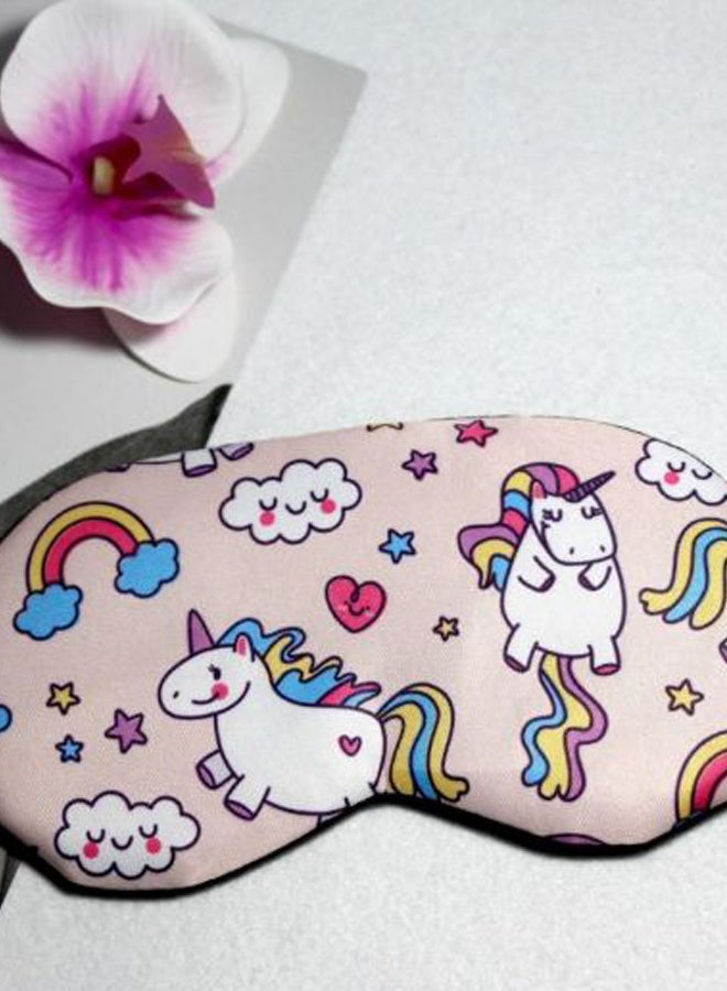 Unicorn Print Sleeping Eye Mask Multicolour  - Image 2