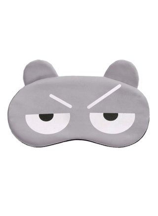 Angry Funny Cartoon Sleeping Eye Mask Grey/Black/White - v1579694244/N33950069A_1
