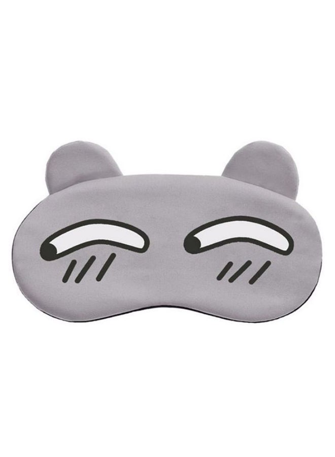 Funny Cartoon Sleeping Eye Mask Grey/Black/White 