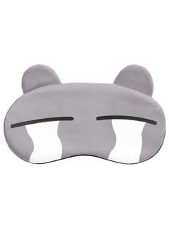 Generic Funny Cartoon Sleeping Eye Mask Grey/Black/White 