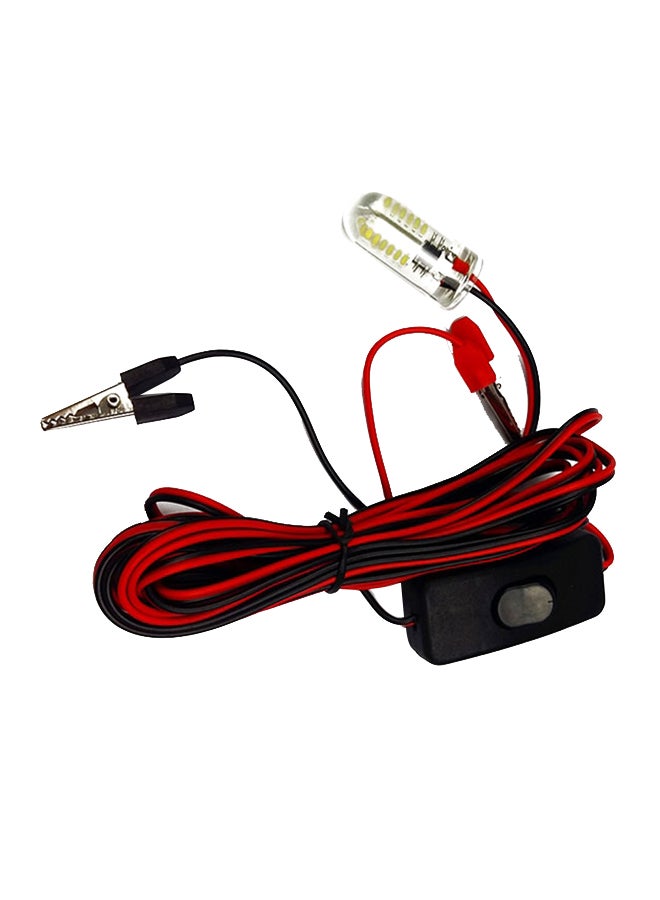 48 Led Underwater Submersible Night Fishing Light Red/Black 15x15x2cm  - Image 1