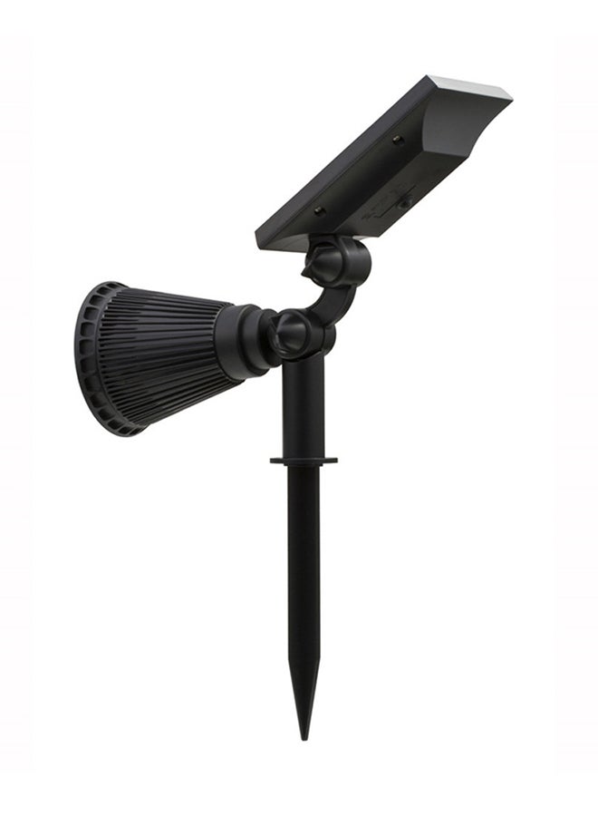 YWXLight - 2-In-1 Waterproof 4 Led Solar Spotlight Black 18x9x15centimeter - Image 1