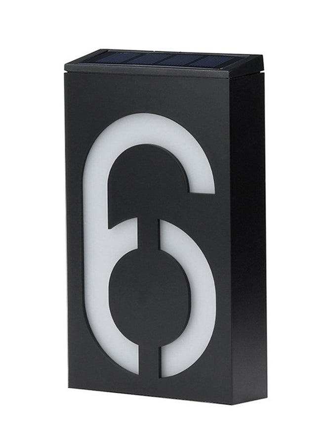 YWXLight Lamp House Number Porch Lights With Solar Pannel Black/White 21x12x12centimeter