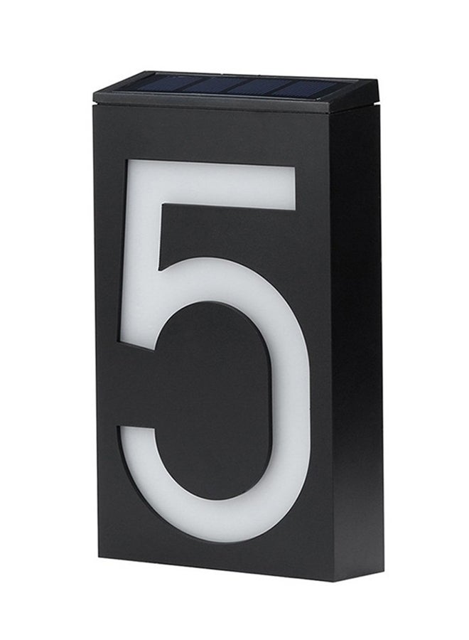 YWXLight Lamp House Number Porch Lights With Solar Pannel Black/White 21x12x12centimeter
