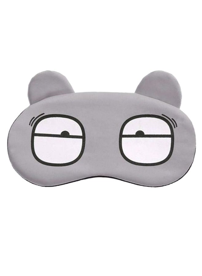 Funny Cartoon Sleeping Eye Mask Grey/Black/White 