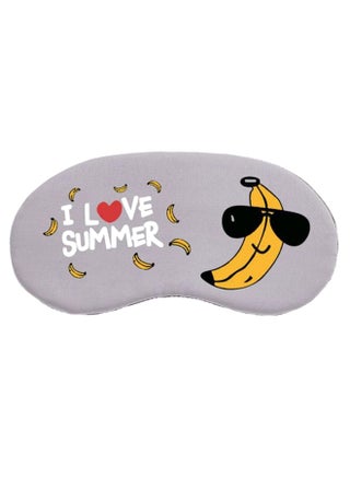 I Love Summer Print Sleeping Eye Mask Multicolour - v1579694433/N33950105A_1