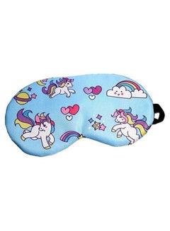 Unicorn Print Sleeping Eye Mask Multicolour