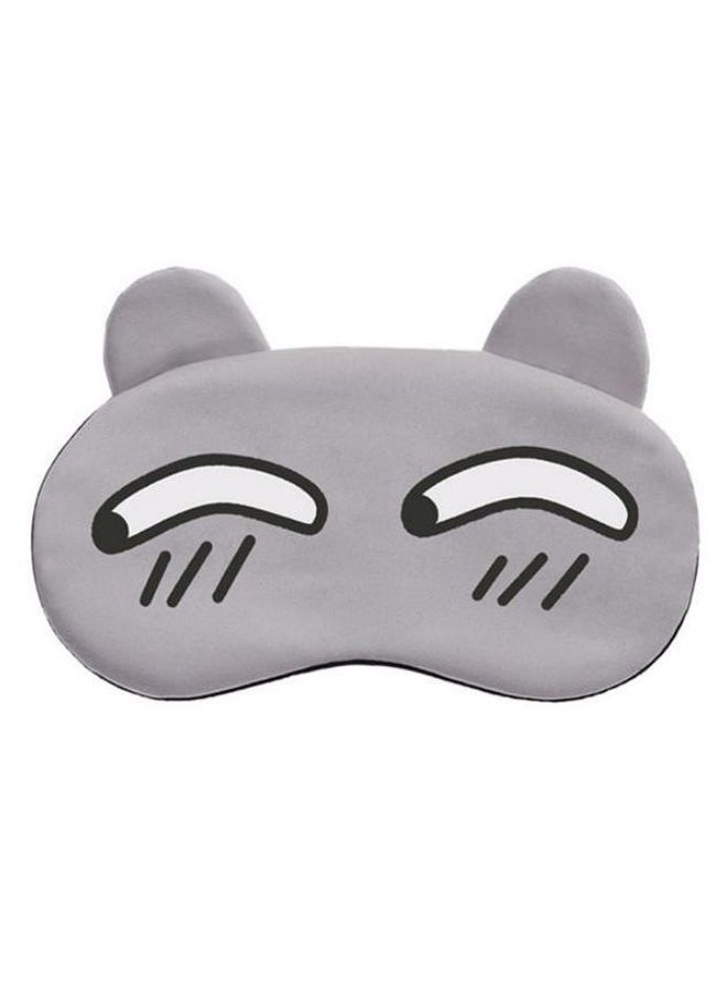 Funny Cartoon Sleeping Eye Mask Grey/Black/White