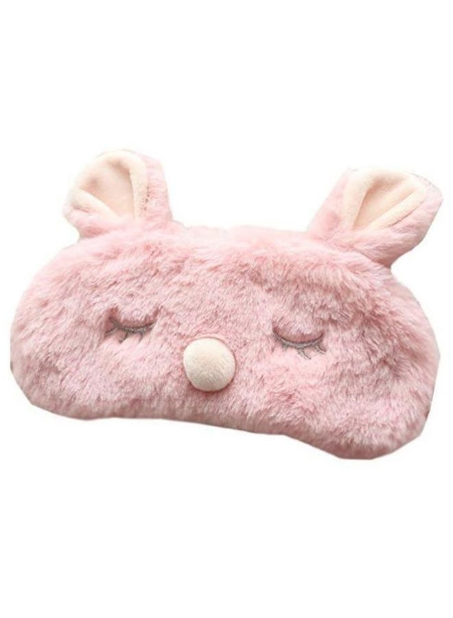 Rabbit Design Sleeping Eye Mask Pink - Image 1