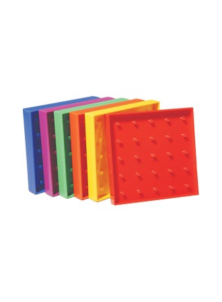 6-Piece Double-Sided Geoboard Grid/12 Pin Circular Array Set - v1579694634/N33649513A_1