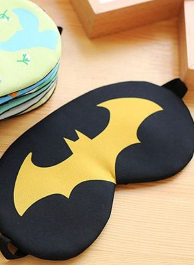 Generic Funny Cartoon Sleeping Eye Mask Black/Yellow  - Image 2