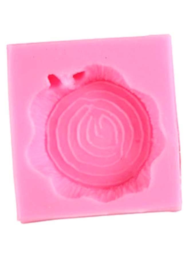 Big Tree Stump Cake Decoration Mould Pink 5.3centimeter - Image 1