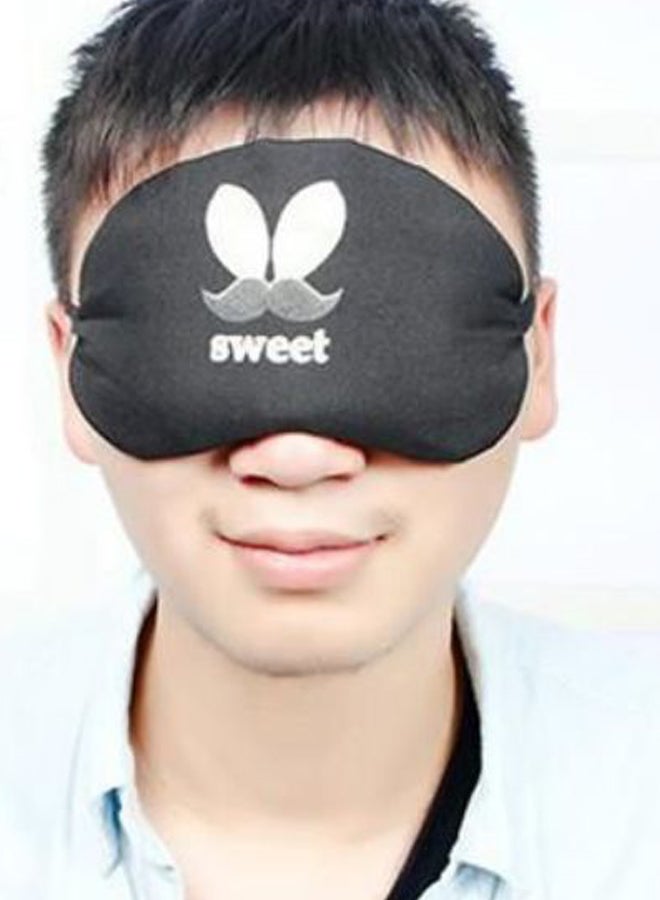 Sweet Print Sleeping Eye Mask Black/White/Grey  - Image 2