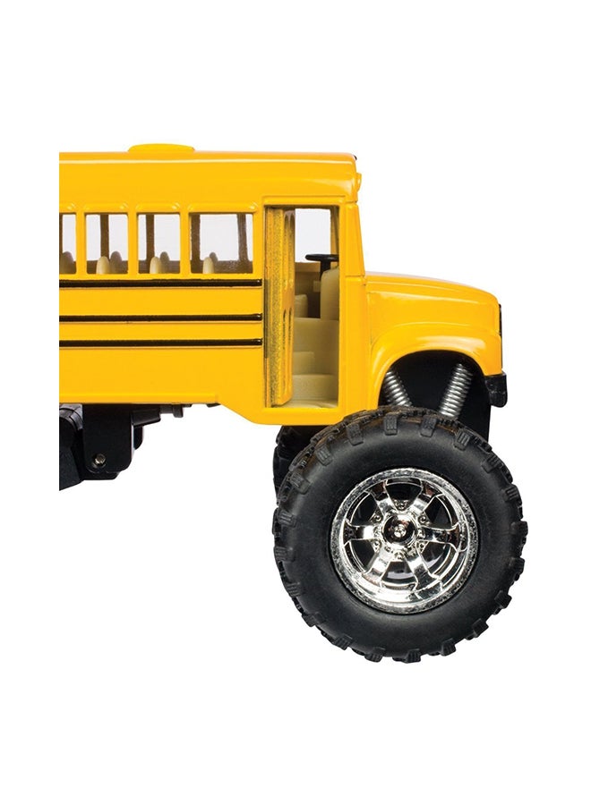 كينس فان لعبة حافلة مدرسية ضخمة تعمل بالسحب للخلف. - Image 4