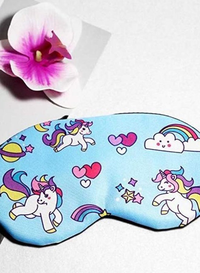 Generic - Unicorn Print Sleeping Eye Mask Multicolour - Image 1