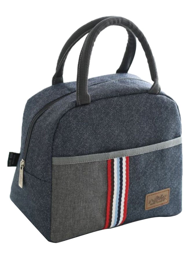 Travel Picnic Thermal Insulated Lunch Bag Blue/Grey