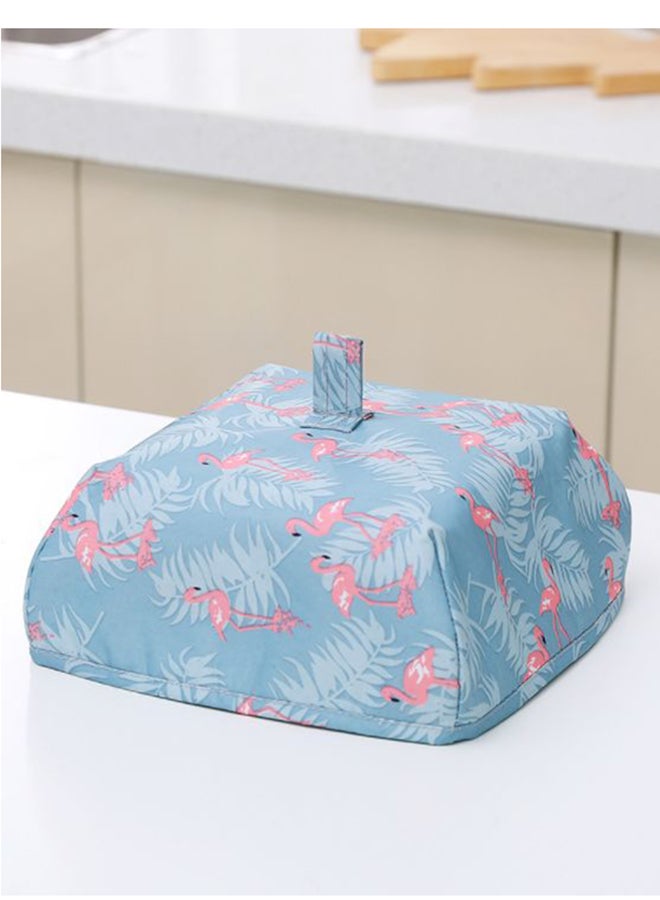 Insulating Folding Food Lid Cover Blue/Pink  - Image 2