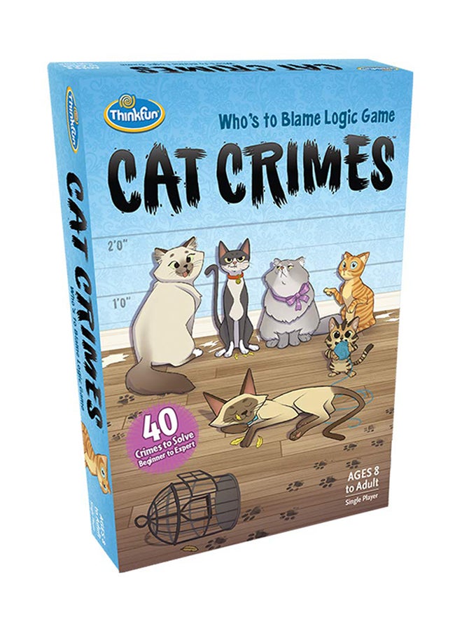 Think Fun - Cat Crimes Logic Game And Brainteaser - Image 1