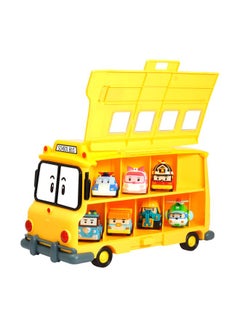 Robocar Poli Robocar Poli School Bus Diecast Toy Set 83148  - Image 1