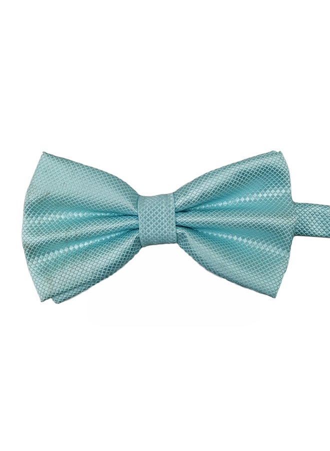 Solid Pattern Bow Tie Blue