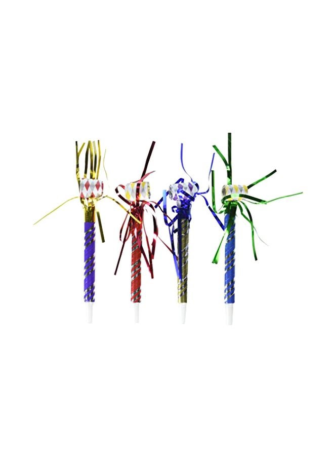 Amscan Pack of 24 Metallic Blowouts Noisemaker 339622 17inch - Image 2