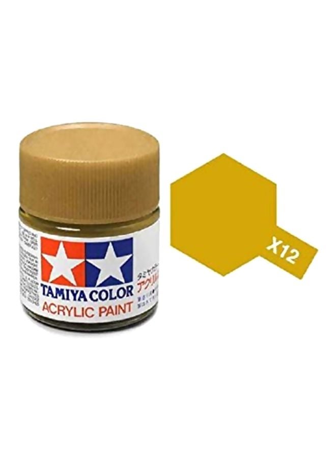 Tamiya Models Mini Acrylic Paint TM81512 Gold Leaf  - Image 2