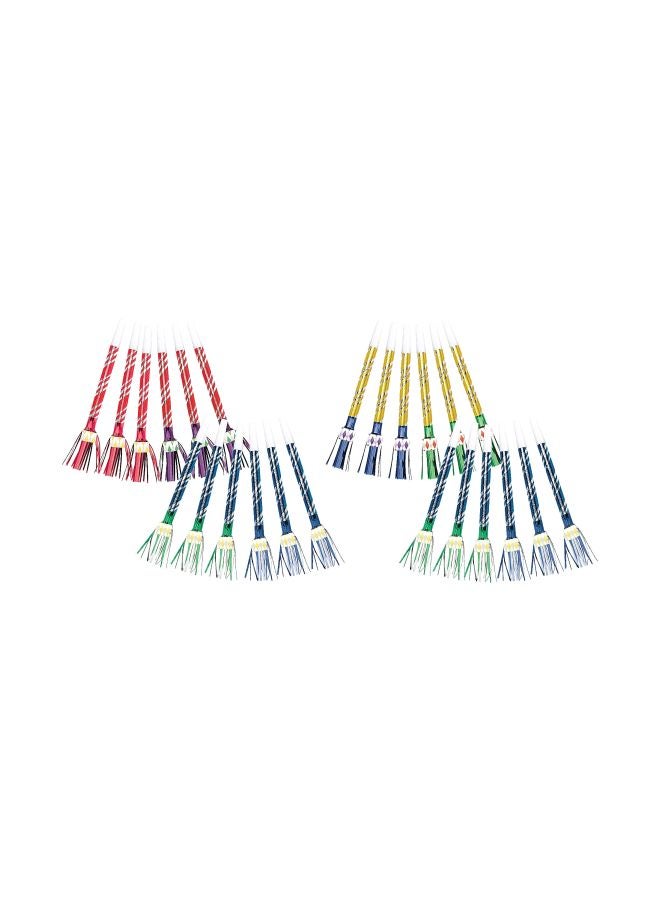 Amscan Pack of 24 Metallic Blowouts Noisemaker 339622 17inch - Image 1