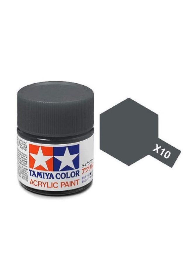 Tamiya Models Mini Acrylic Paint TM81510 Gun Metal  - Image 2