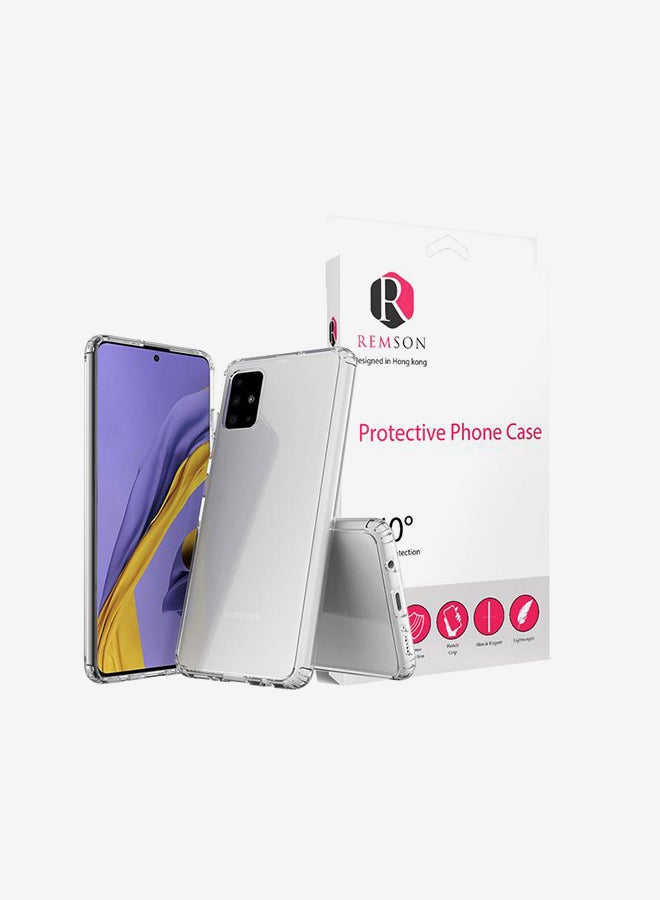 Remson TPU Bumper With Acrylic Case Cover For Samsung Galaxy A51 Clear - Image 2