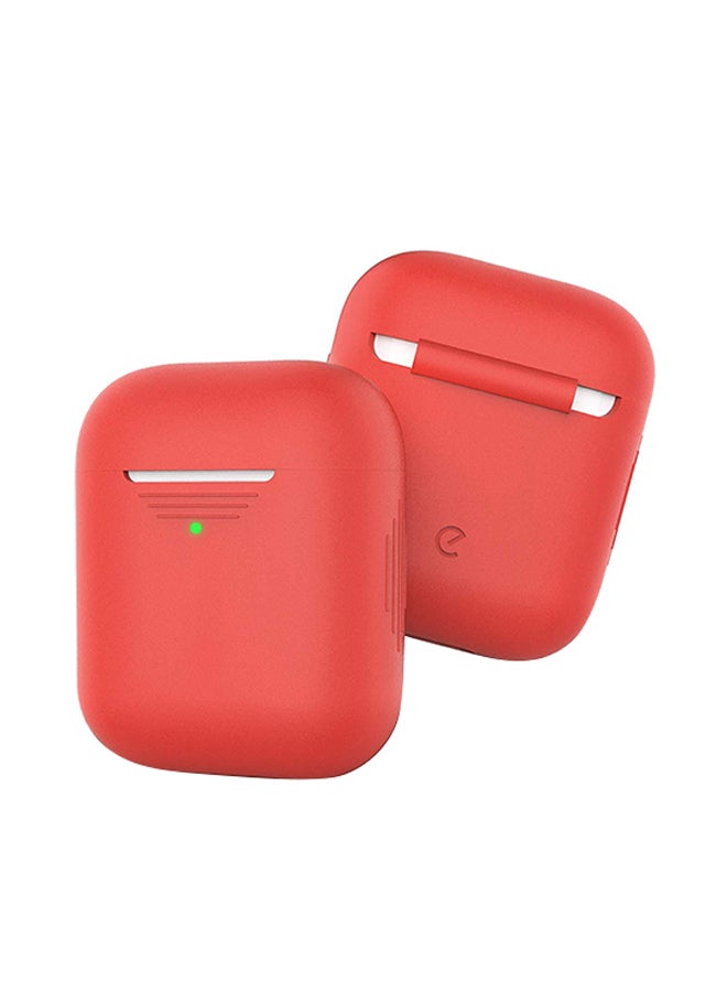 KeyBudz Protective Case For Apple AirPods 1/2 Red  - Image 3