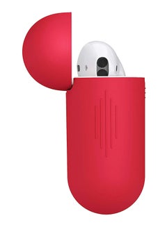 KeyBudz Podskinz Switch Case Cover For Apple AirPods 1/2 Red/White  - Image 3