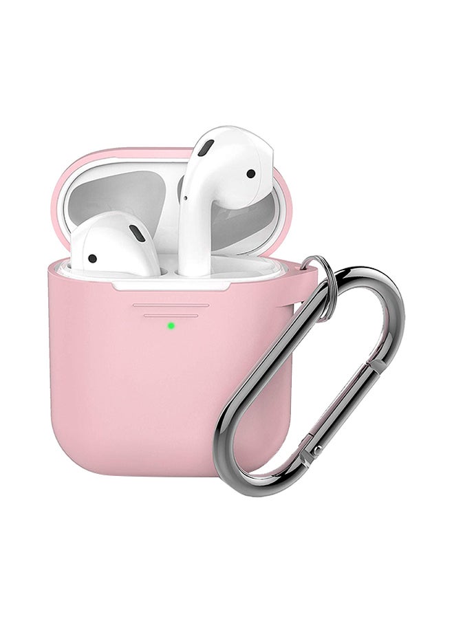 KeyBudz - Podskinz Case Cover With Key Chain For Apple AirPods 1/2 Pink - Image 1