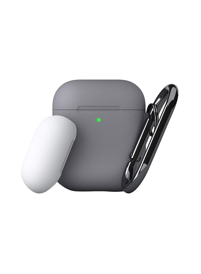 KeyBudz - Podskinz Switch Case Cover For Apple AirPods Grey/White - Image 1