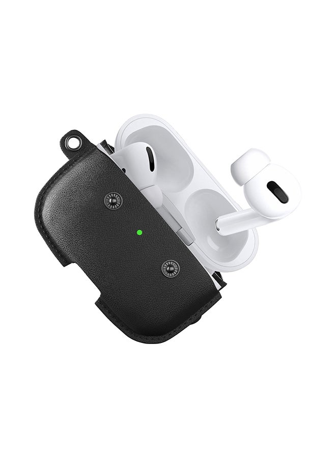 WOODCESSORIES - Premium Apple AirPods Pro Necklace Strap Case Black - Image 1