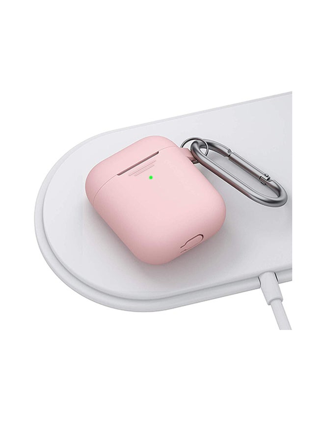 KeyBudz - Podskinz Case Cover With Key Chain For Apple AirPods 1/2 Pink - Image 1