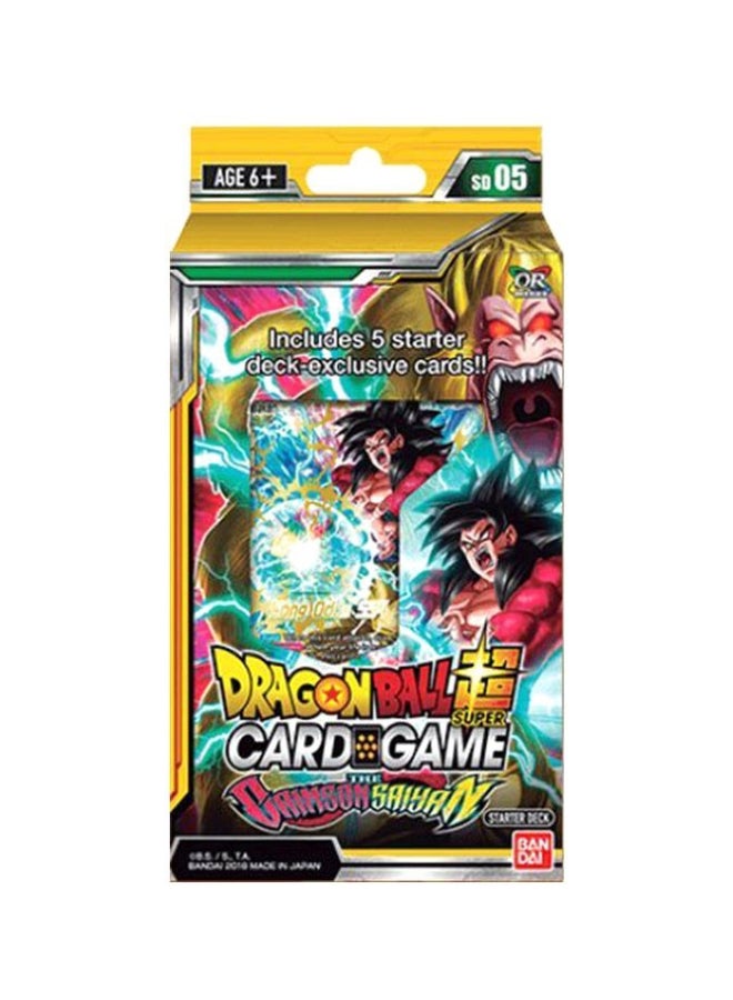 Bandai - Dragon Ball The Crimson Saiyan Deck Series 4 Card Game - Image 1
