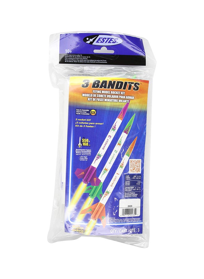 Estes 3-Piece Bandits Model Rocket Kit 2435 6inch  - Image 2