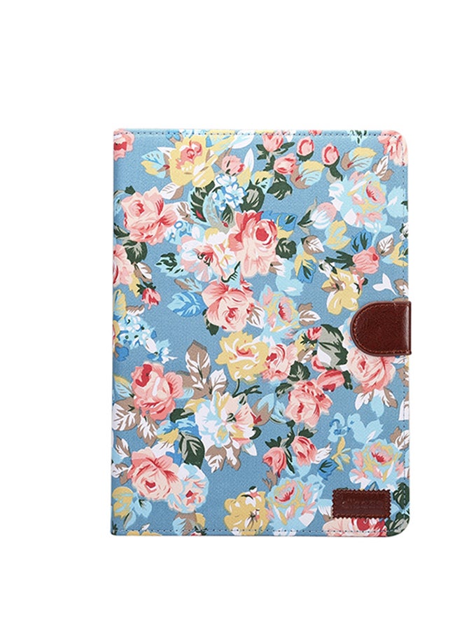 Flower Pattern Cloth Surface Horizontal Flip Leather Protective Case Cover With Card Slots For iPad Pro 10.5 inch Multicolour  - Image 1