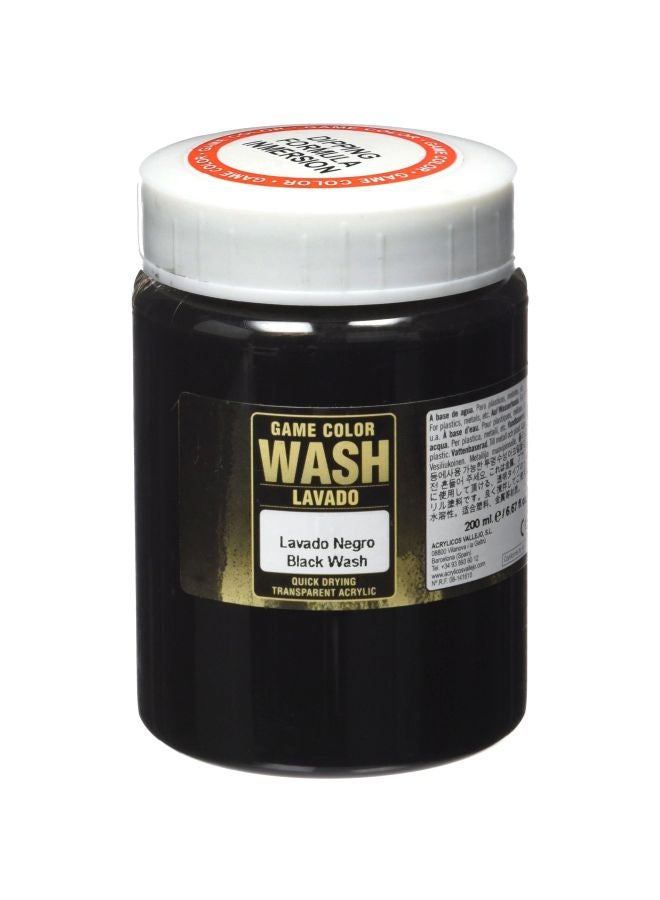 Vallejo Game Color Wash Paint VJ73301 Black - Image 1