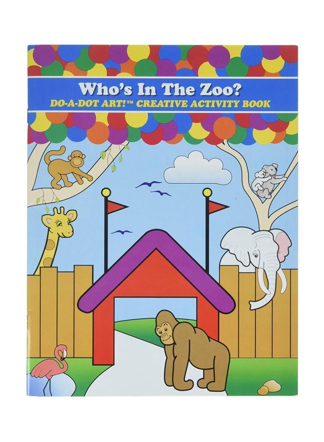 Do.A.Dot Art! Creative Activity Book B371-Zoo Blue/Red/Yellow