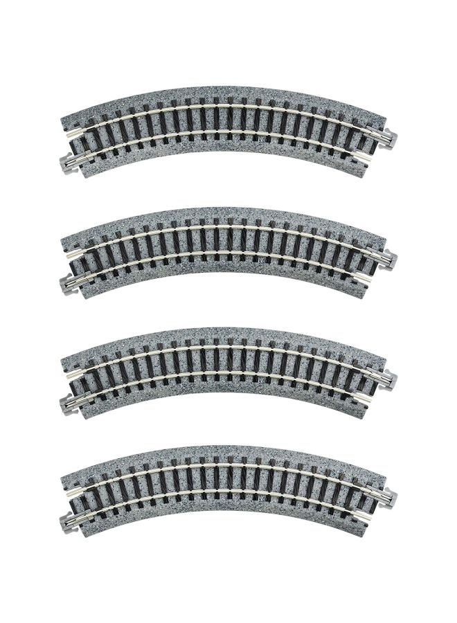 كاتو يو إس ايه مودل ترين برودكتس مجموعة قضبان قطار يونيتراك منحنية من 4 قطع طراز 20-111 - Image 1
