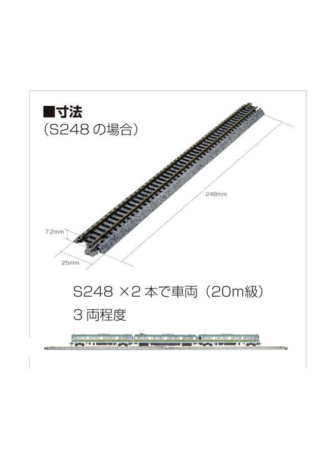 كاتو يو إس ايه مودل ترين برودكتس مجموعة قضبان قطار يونيتراك منحنية من 4 قطع طراز 20-111 - Image 2