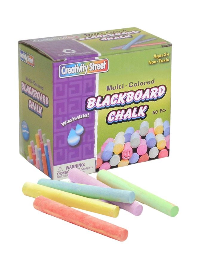 Creativity Street 60-Piece Colourful Chalk SG_TOG-GA_B000RRWLJY_US_5 Pink/Blue/Yellow  - Image 1